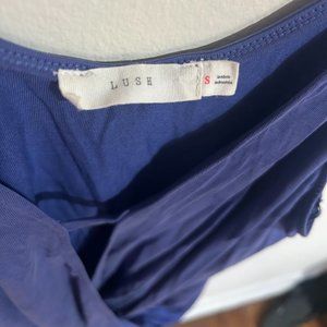 LUSH Women's Sleeveless Top Blue, S